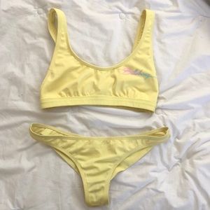 Billabong yellow bikini set